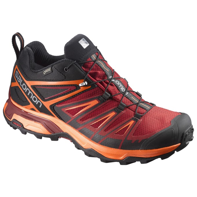 Chaussures De Randonnée Salomon Homme Rouge / Orange - Salomon X ULTRA 3 GTX® - France (2469-AMVGD)